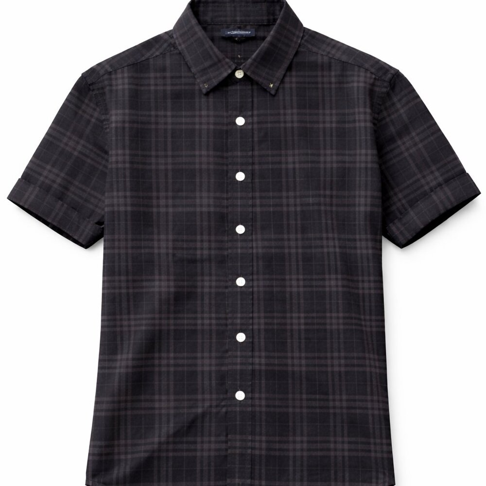 Burberry Nova Check Pattern Short Sleeve Shirt SZ M